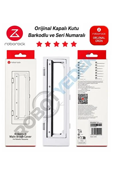 Roborock Orijinal S8 Pro / Q8 Max Pro /S8 Pro Plus / Q8 Max Pro Plus Ana Fırça Kapağı Beyaz Renk-1 A