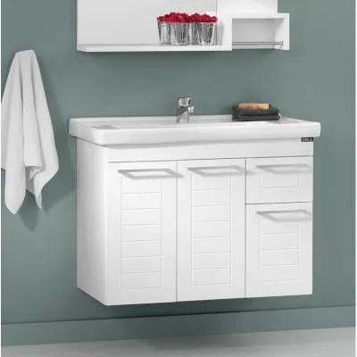 Orka Perge 85 cm Alt Modül Banyo Dolabı
