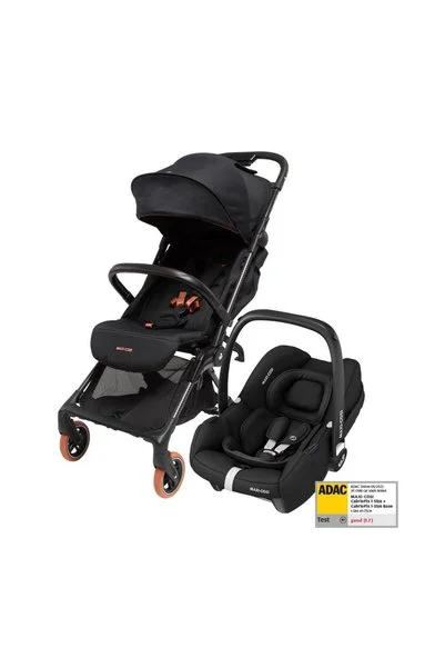 MAXİ-COSİ Oslo-Cabriofix I-Size Tek Elle Katlanabilen Ultra Kompakt Seyahat Sistem Bebek Arabası Bla