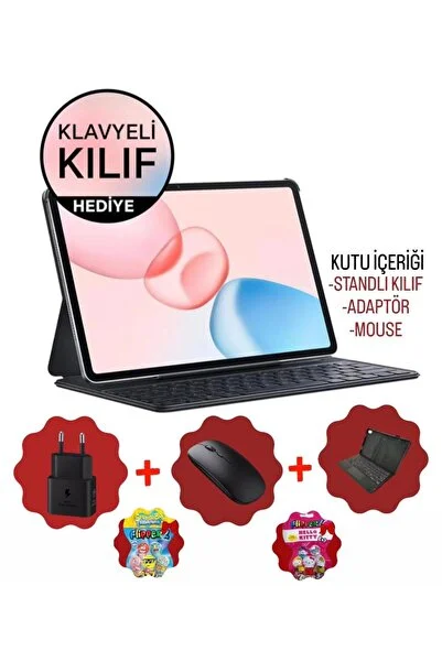 HONOR Pad 10 2.63Ghz 8Gb 256Gb 12.1 inç Android Tablet+Klavyeli kılıf+mouse+adaptör