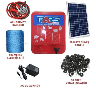Pars Domuz Kovucu Elektrikli Çit Koruma Seti