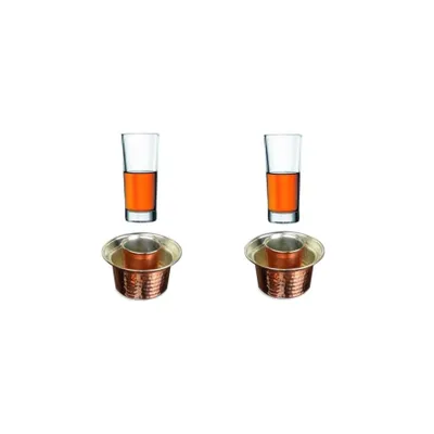 Paşabahçe Ehlikeyf Bakır 2 Kişilik Özel Set Bardak