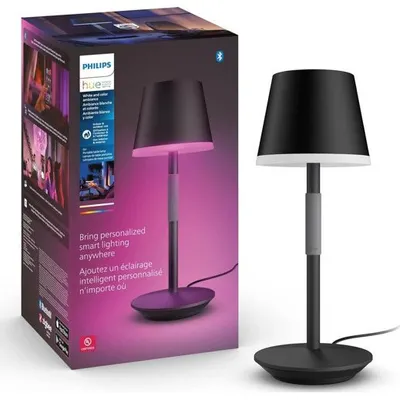 Philips Hue Go Belle Taşınabilir Masa Lambası - Siyah