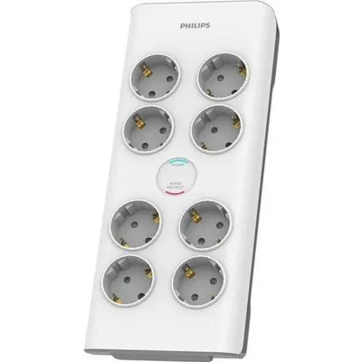 Philips SPN7080WA 8'li 2 mt 900J Akım Korumalı Priz