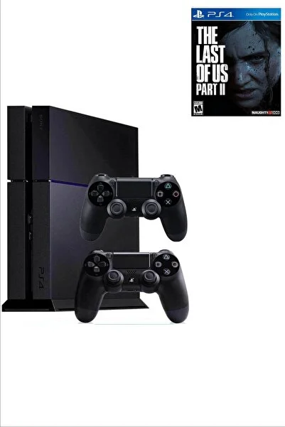 Sony Playstation 4 Fat Kasa 500 Gb+yenilenmiş+2. Ps4 Kol + Last Of Us Part 2 Cd si Hediye