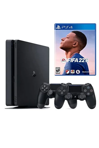 Sony Playstation 4 Slim 1 TB + 2. PS4 Kol + PS4 Fifa 2022