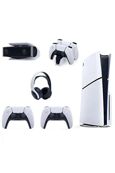 Sony Playstation 5 Slim Standart Edition 1TB+ 2.DualSense +3D Kulaklık + Şarj+Kamera(İthalatçı Garantili)