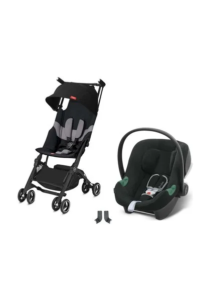 Cybex Pockit+ Travel Sistem | Velvet Black & Aton B2 Volcano Black