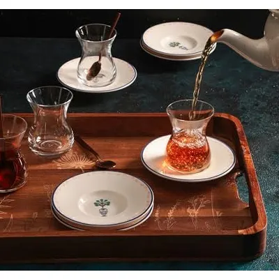 Porland Vaso Piccolo 12 Parça 6 Kişilik Çay Takımı