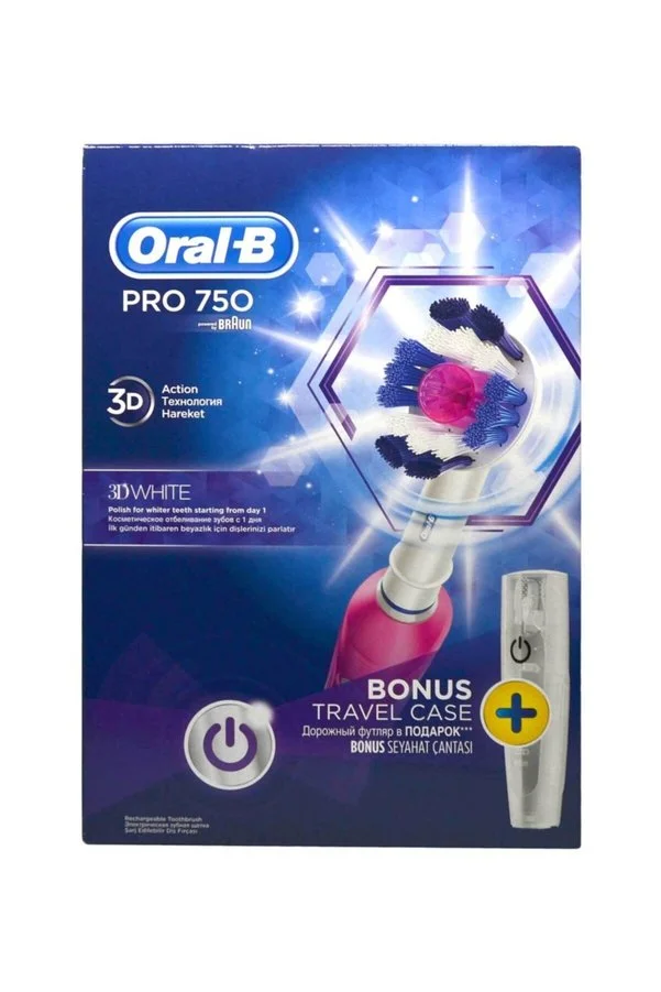 Oral-B Pro 750 Şarj Edilebilir Diş Fırçası 3d White Beyaz