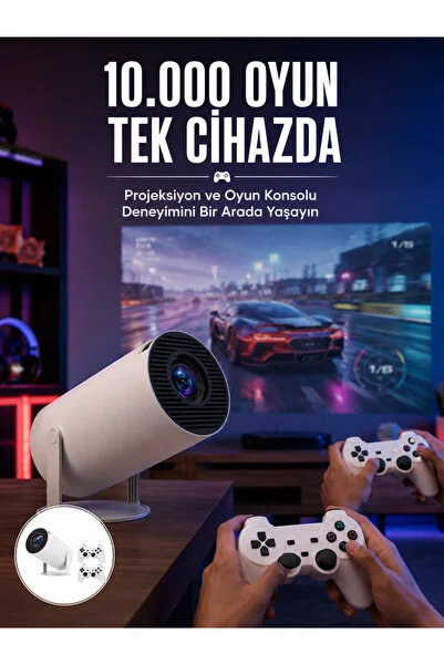 Artepieza co. Projeksiyon Cihazı Video Oyun Konsolu 8 GB Hafıza LCD Ekran Kumandalı Yeni Nesil - Lisinya