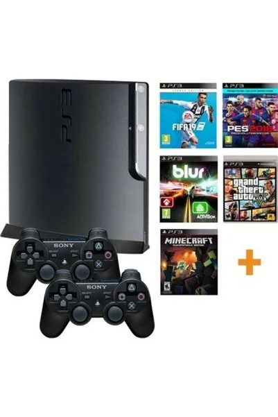 Ubisoft Ps3 500 Gb Slim Kasa Makina 2 Kol 40 Kaliteli Oyunlar (YENİLENMİŞ PS3)