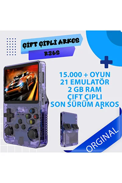 İMEXTECH R36s Çift Çipli | 64gb | 21 Emülatör | Arkos Yeni Sürüm 15.000 Oyun Konsolu