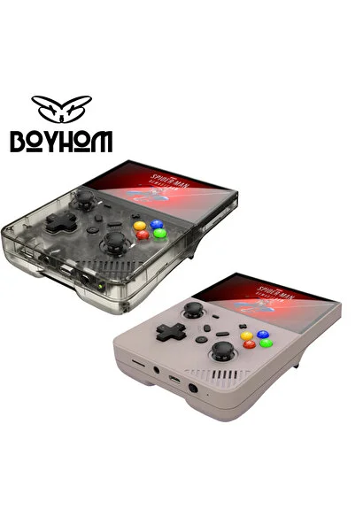 BOYHOM R43 Pro 4.3 inç HD Ekran LINUX Cortex-A17 Retro El Tipi Video Oyun Konsolu Açık Kaynaklı Linux...