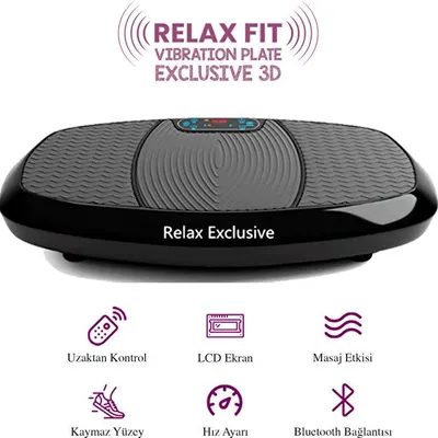 Relax Exclusive 3D Vibration Plate Titreşimli Spor Egzersiz Fitness Aleti