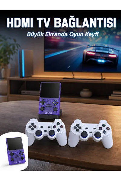 Skygo Retro Oyun Konsolu 2 Kablosuz Oyun Kolu ve IPS Ekranlı