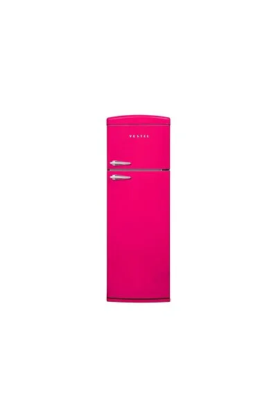 Vestel RETRO SC32111 Pembe Statik Buzdolabı
