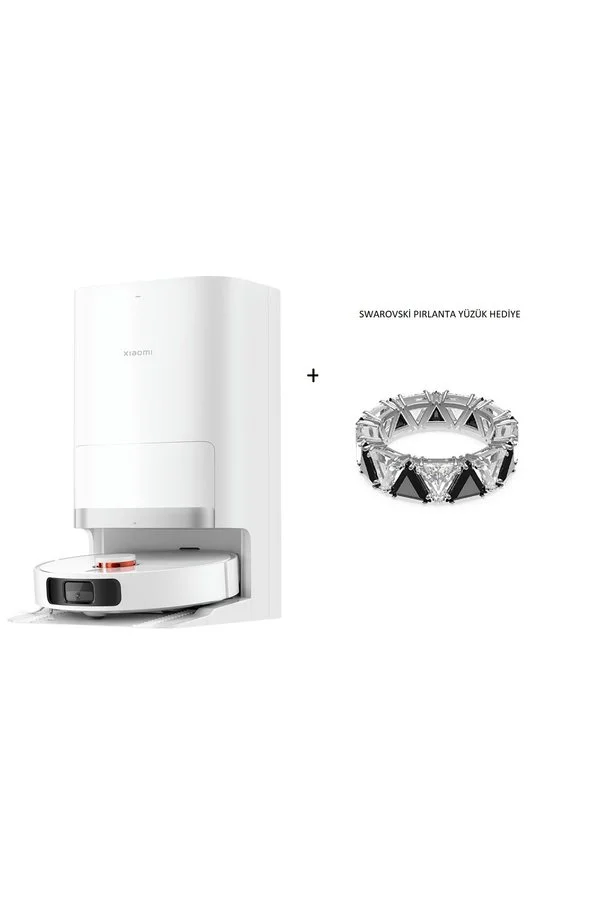 Xiaomi Robot Vacuum Plus Beyaz 6000 PA Emiş Gücü- Kristal Kolye HEDİYELİ