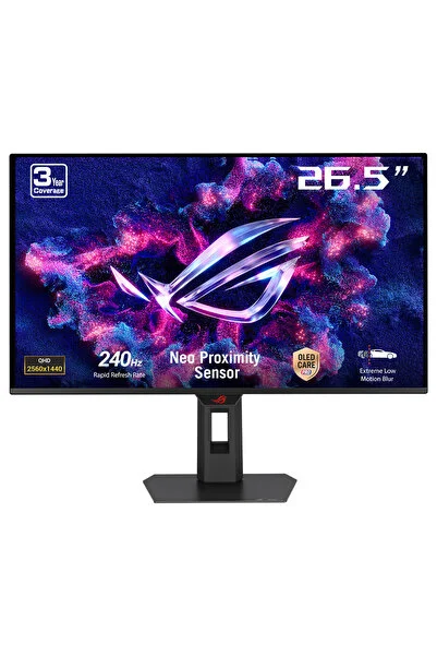 ASUS ROG Strix OLED XG27AQDMES 26.5 inç 240Hz 0.03ms 2K QHD Adaptive Sync QD-OLED Pivot Gaming Monitör
