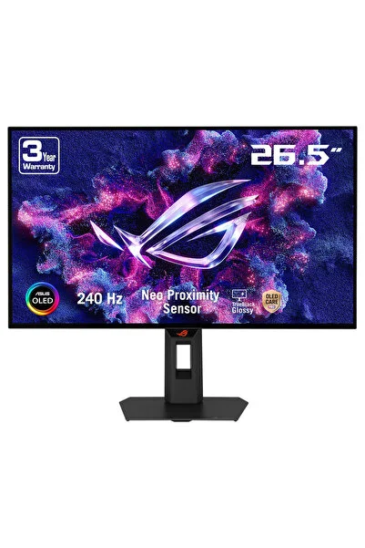 ASUS ROG Strix OLED XG27AQDMGR 26.5 inç 240Hz 0.03ms 2K QHD Adaptive Sync WOLED Pivot Gaming Monitör