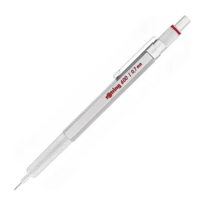 Rotring 600 0.7 mm Gümüş Krom Mekanik Kurşun Kalem