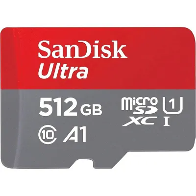 SanDisk Ultra SDSQUAC-512G-GN6MN Class 10 UHS-I U1 A1 512 GB Micro SD Hafıza Kartı