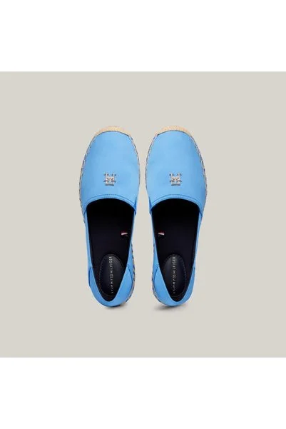 Tommy Hilfiger Satin Flat Kadın Mavi Espadril