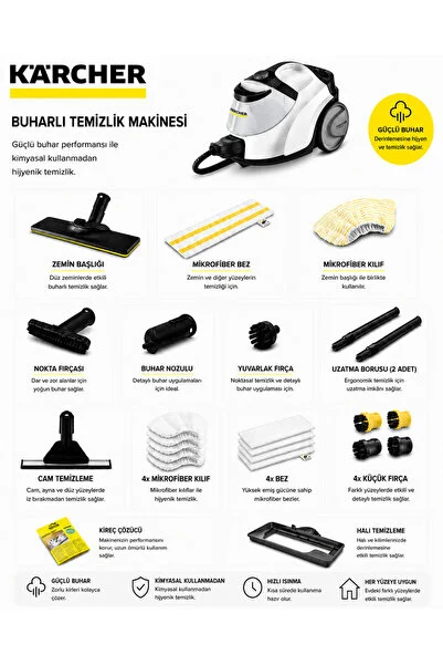 Karcher Sc 5 Easyfix Iron Full Pack Buharlı Temizleyici