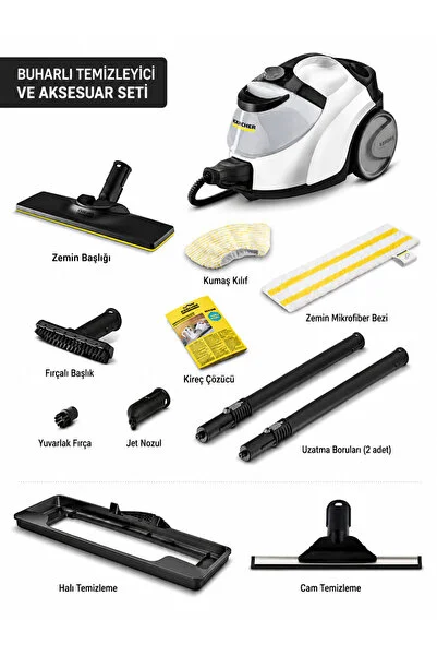 Karcher Sc 5 Easyfix Iron Lite Pack Buharlı Temizleyicisi-Evinizde Kimyasal Kullanmadan Hijyenik Temizlik