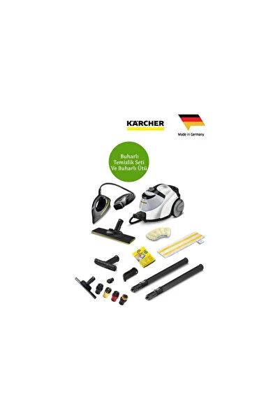 Karcher Sc 5 Easyfix Iron Plug Buharlı Temizlik Makinesi 2200W 4.2 Bar Buharlı Ütü Set Cam Halı Sert Zemin