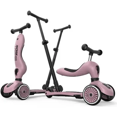 SCOOT AND RIDE Push And Go Ebeveyn Kontrollü Çocuk Scooter Wildberry 240527-00069