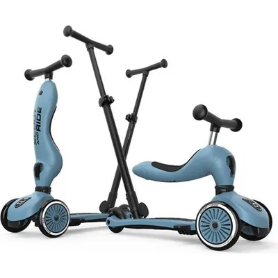 SCOOT AND RIDE Push And Go Ebeveyn Kontrollü Çocuk Scooter Steel 240527-00071
