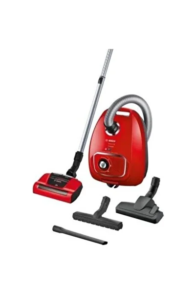 Bosch Serie | 4 Toz Torbalı Süpürge Proanimal Kırmızı Bgls4pet2