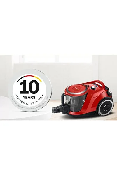 Bosch Serie | 6 Toz Torbasız Süpürge Proanimal Kırmızı Bgs41pet1