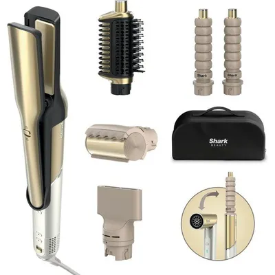 Shark Glam HD6051SEU 5in1 Gold Saç Şekillendirme Seti