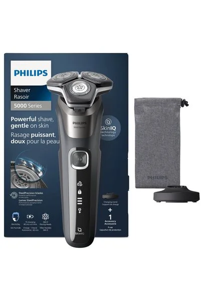 Philips Shaver Series 5000 - Erkekler için Elektrikli Tıraş Makinesi, Karbon Grisi (Model S5887/13)