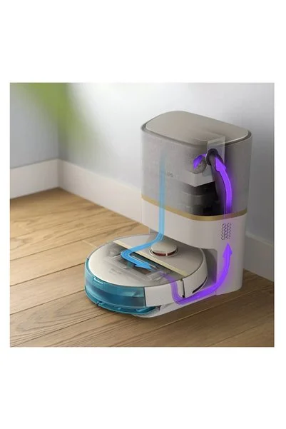 Philips ŞıkmKıllanımlı Yeni Seri Philips Dual Wave (TM) teknolojili Islak Kuru İstasyonlu Robot Süpürge