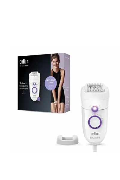 Braun Silk Epil 5-5505 Beyaz Smartlight Kuru Kullanım Epilatör