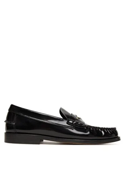 Tommy Hilfiger SİYAH KADIN LOAFER PENNY ABRASIVATO