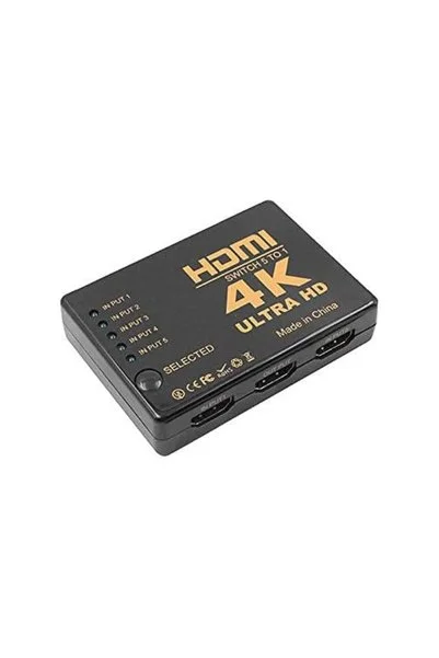 S-LINK SL-HSW4K55 HDMI 5TO1 SWITCH 4K*, IR +Adaptör