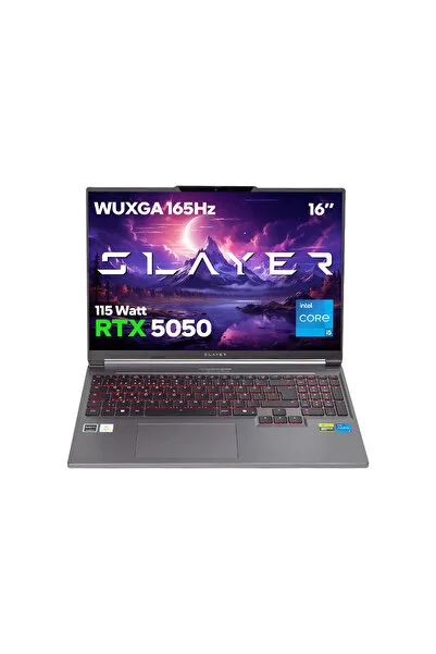 Game Garaj Slayer X5T-5050 C8 Intel Core i5 13500HX 16GB RAM 500GB SSD RTX5050 16" WUXGA 165Hz IPS FreeDOS