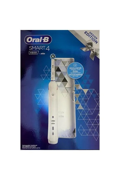 Oral-B Smart 4500 Modern Motif Cross Action Beyaz Şarjlı Fırça
