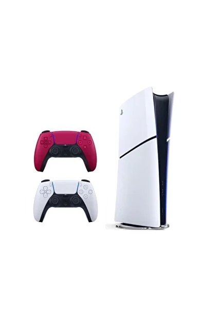 Hepta Collection Sony Playstation 5 Slim Digital 825 GB + 2. Kırmızı Dualsense CFI-2116 İthalatçı Garantili