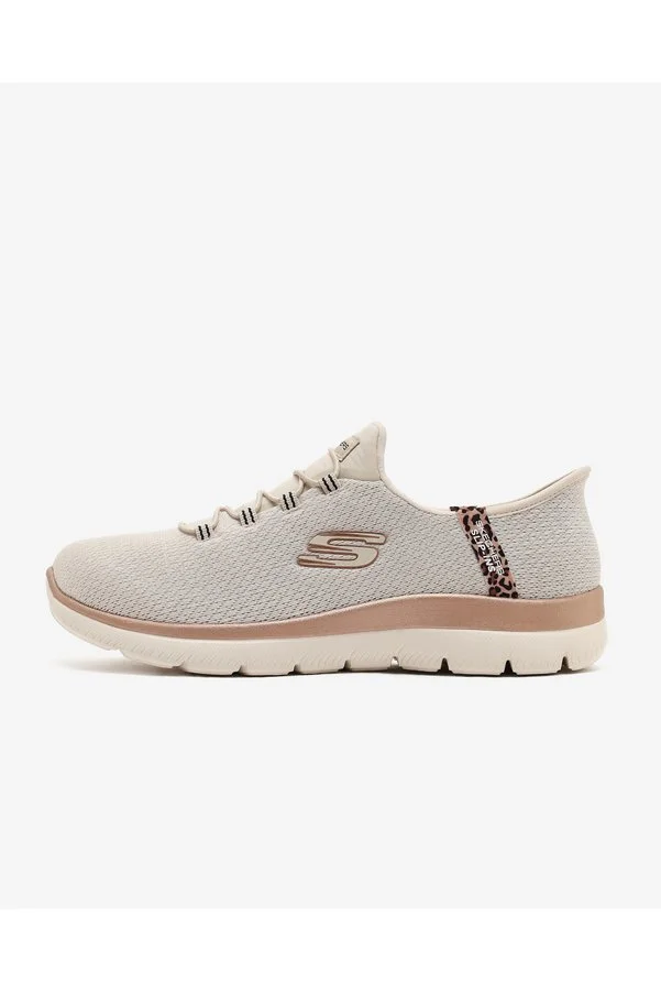 SKECHERS SUMMITS LEOPARD CHIC Kadın Bej Spor Ayakkabı 150275TK NTMT