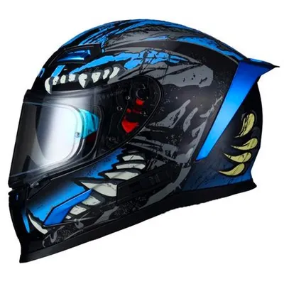 Sway 817 Blue Beast Full Face Mavi Motosiklet Kaskı