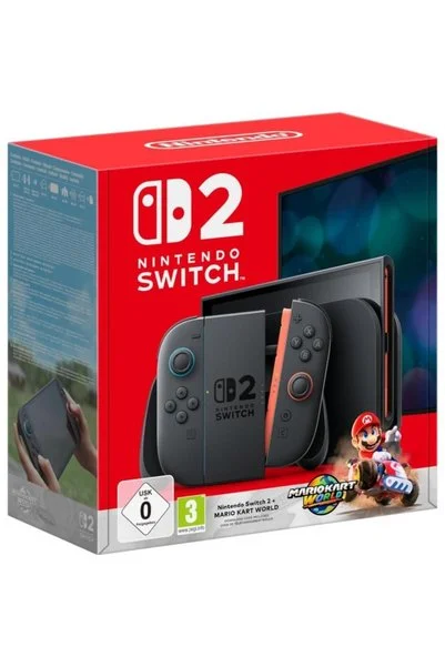 konsol plus Switch 2 Oyun Konsolu + Mario Kart World Resmi Distribütör Garantili