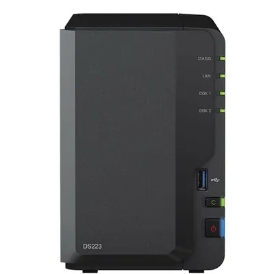 Synology DS223 2 Yuvalı NAS Depolama Ünitesi