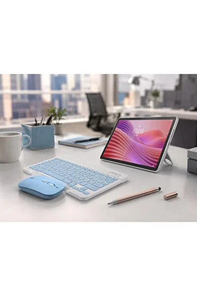 LENOVO Tab M10 4GB/128GB 10.1 (GENİŞ EKRAN)HD Tablet +ŞEFFAF KILIF +MAVİ KLAVYE MOUSE+BEYAZ KALEM