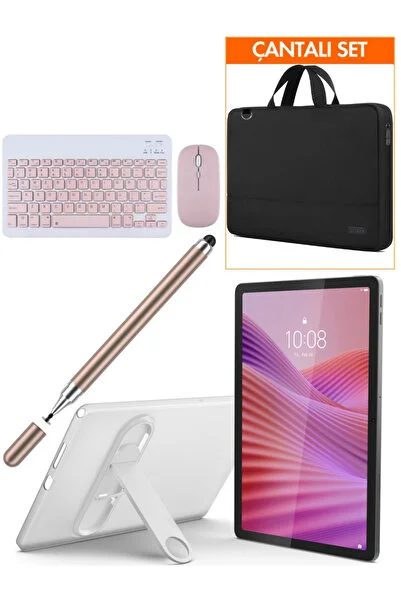 LENOVO Tab M10 4GB 128GB 10.1" TABLET+KILIF+ROSE KALEM+PEMBE KLAVYE MOUSE SET+ÇANTA