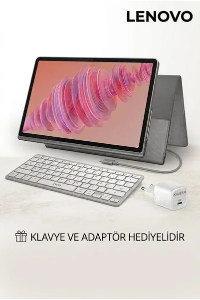 LENOVO Tab Plus 8GB 256GB 11.5" 2K Tablet + Kılıf + Inca Bluetooth Klavye + 20W Şarj Adaptörü